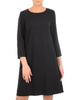 Mała czarna, trapezowa sukienka z tkaniny 32497