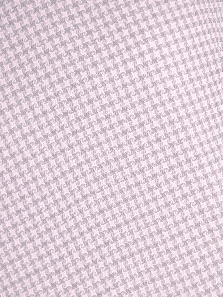 Elegancki kostium damski ze spodniami w różową pepitkę – trapezowy fason tuszujący biodra 37469