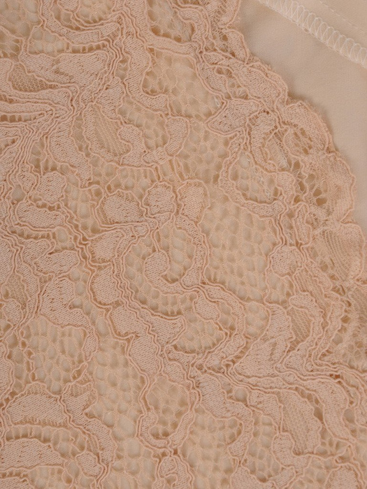 Sukienka z tkaniny i gipiury, kreacja w rozkloszowanym fasonie 22834