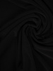 Sukienka damska Euzebia II, czarna kreacja w fasonie maskującym brzuch.