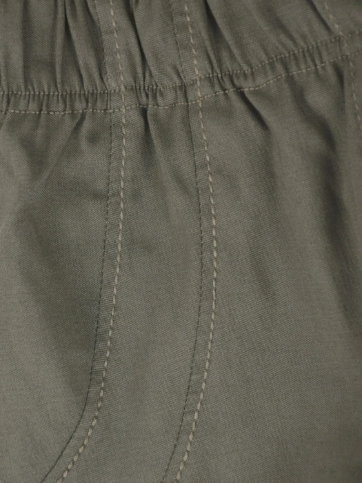 Eleganckie spodnie damskie khaki plus size z wysokim stanem – wysmuklający fason do biura i na co dzień 37640