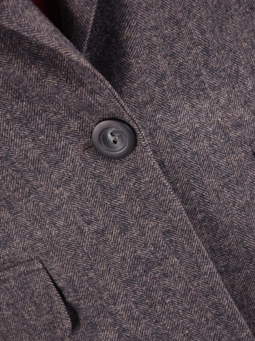 Elegancki żakiet damski do sukienki o prostym fasonie – ponadczasowy granatowy model na uroczyste okazje 42255
