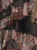 Rozkloszowana sukienka z falbankami, kreacja jesienna 27362