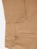 Elegancka bluzka bawełniana z długim rękawem camel – prosty fason z przedłużanym tyłem 41543