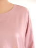 Połyskująca bluzka w kolorze pudrowego różu 34971