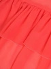 Elegancka suknia wieczorowa maxi w kolorze koralowym – prosty fason z dekoltem w serek pięknie wysmukla 29248