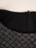 Elegancka szara sukienka midi syrenka – kobiecy fason z paskiem modelującym sylwetkę 34367
