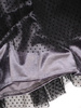Rozkloszowana sukienka z aksamitu i tiulu, kreacja w groszki 31917
