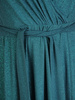 Rozkloszowana sukienka wieczorowa z kopertowym dekoltem 31932