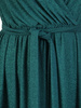 Wieczorowa, kopertowa suknia maxi z połyskującego materiału 31655