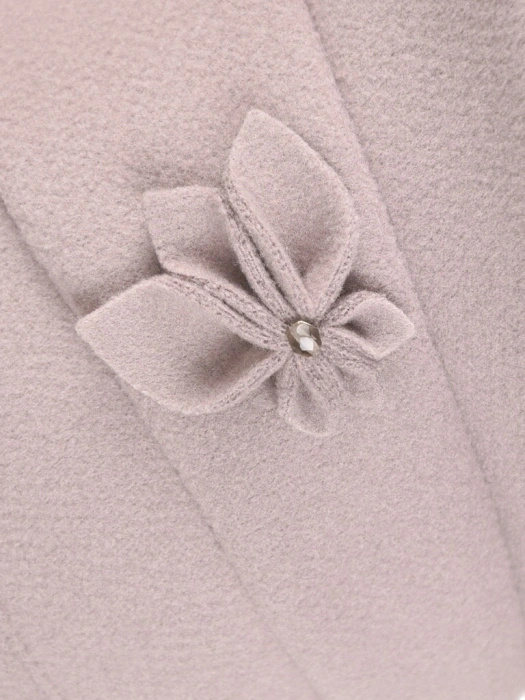 Elegancki kapelusz damski zimowy cloche szary – wywinięte rondo z ciepłą podszewką 42413