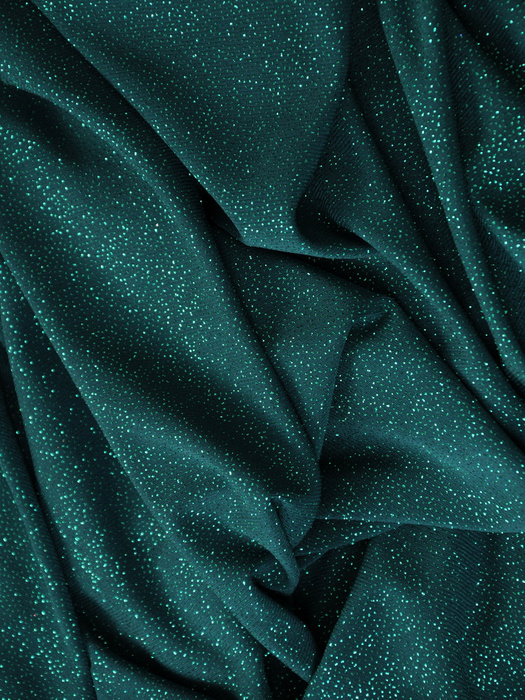 Wieczorowa, kopertowa suknia maxi z połyskującego materiału 31655