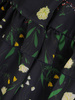 Rozkloszowana sukienka z szyfonu, kreacja z falbanami na rękawach 27475