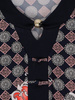 Dzianinowa bluzka damska z ozdobnym dekoltem 23958
