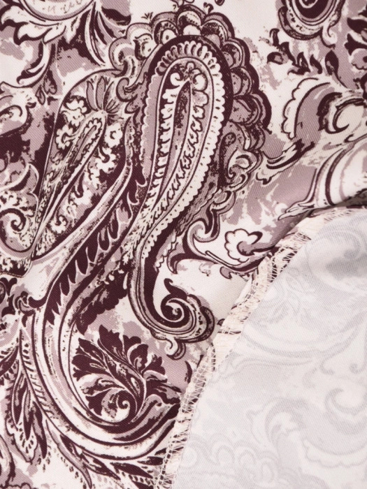 Elegancka fioletowa bluzka wizytowa o kroju trapezu – tuszujący fason z wiązaniem 42228