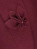 Elegancki kapelusz damski zimowy cloche w odcieniu bordo – ciepłe podszycie i regulacja obwodu 42414