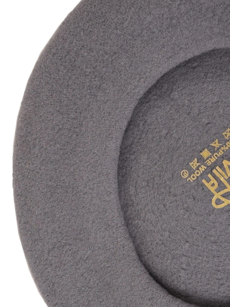 Szary beret damski wełniany w stylu francuskim – ciepłe i stylowe nakrycie głowy z antenką 40865