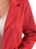 Czerwona marynarka damska wizytowa o prostym fasonie – elegancki model do sukienki na spotkania i uroczystości 39840