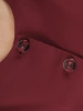 Klasyczna bordowa marynarka damska plus size – prosty fason wysmuklający sylwetkę z ozdobnymi detalami 39104