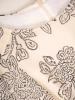 Kobieca sukienka rozkloszowana maxi w kwiaty – elegancki fason wysmuklający sylwetkę z rękawem 3/4 39329