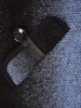Elegancki granatowy sweter z kieszeniami – luźny fason ze stójką idealny na jesień 42179