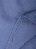 Niebieski komplet damski ze spodniami jeans – luźny fason z dekoltem w serek i paskiem 39952