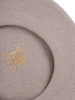 Elegancki szary beret wełniany fason francuski – kobiece nakrycie głowy z antenką 40868