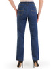 Dżinsowe spodnie damskie z gumą w pasie 34897