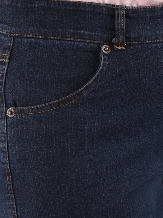 Ciemnogranatowe spodnie z prostą nogawką i wysokim stanem – ponadczasowa elegancja, która wyszczupla plus size 29138