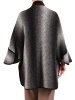 Elegancki sweter damski rozpinany ze stójką – luźny fason z kieszeniami zapewniający wygodę 42183