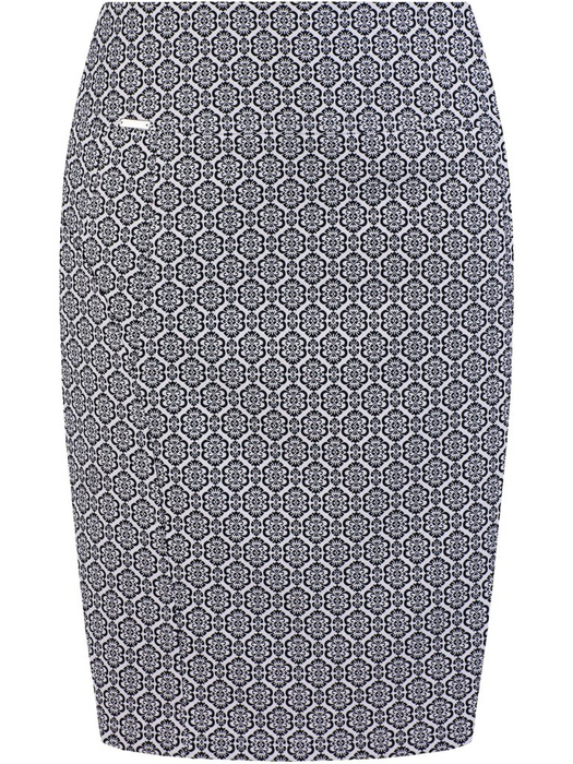 Spódnica ołówkowa z wzorzystej tkaniny Ginewra II