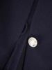 Elegancki granatowy żakiet damski do sukienki – prosty krój zapinany na guzik 37284