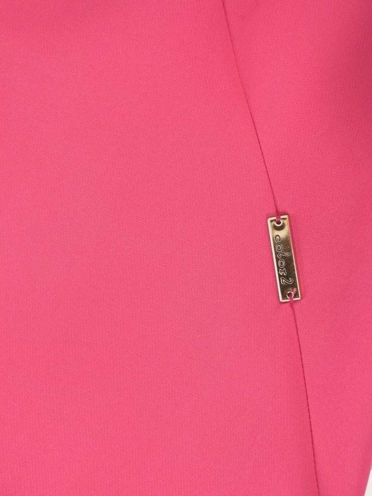 Wizytowa sukienka damska w kolorze amarantowym – prosty krój wysmuklający sylwetkę 41791