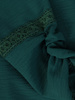 Elegancka zielona bluzka z ozdobnymi rękawami 28061