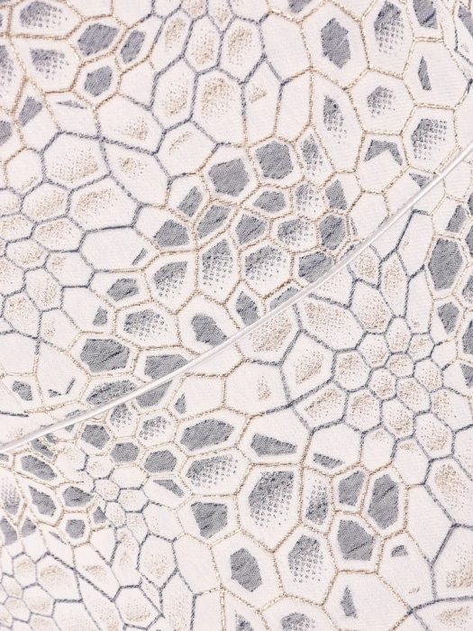 Elegancki kostium damski na wesele w kolorze jeansu – prosty krój z połyskującą nitką 41904