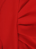 Sukienka wyjściowa, czerwona kreacja z ozdobnymi falbanami 26706