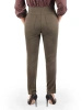 Eleganckie spodnie damskie khaki plus size z wysokim stanem – wysmuklający fason do biura i na co dzień 37640