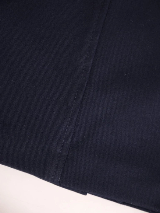 Elegancka granatowa spódnica midi o prostym kroju – stylowy model na jesień i zimę z podszewką 29148