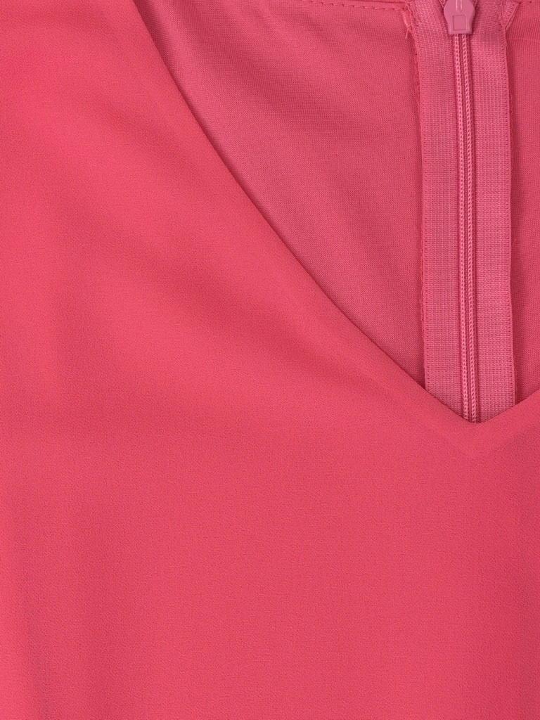 Amarantowa sukienka wizytowa midi na lato – lekki fason kimono wydłużający sylwetkę 39894