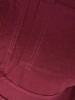 Eleganckie bordowe spodnie damskie dopasowane 7/8 z zamkami – idealne do biura i na lato plus size 34873