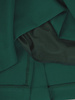 Sukienka z koronkowymi wstawkami, zielona kreacja z kołnierzem 22078