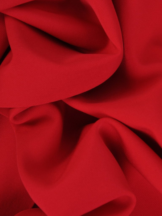 Sukienka kopertowa, czerwona kreacja wiązana w pasie 25471