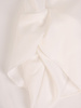 Prosta, biała bluzka damska z efektownym wykończeniem rękawa 27941