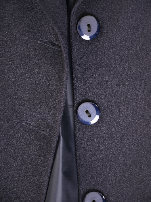Granatowa garsonka z ołówkową spódnicą 33259