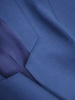 Elegancka marynarka damska do sukienki granatowa – prosty fason z kieszeniami na zamek 39619