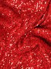 Elegancka sukienka tulipanowa w czerwone cekiny 35042