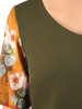 Nowoczesna sukienka w kwiaty, wyszczuplająca kreacja z tkaniny 34495