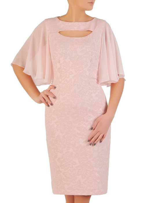Elegancka sukienka z modnie wyciętym dekoltem 28562