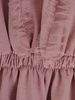 Sukienka z falbanami, dziewczęca kreacja w pudrowym kolorze 21548