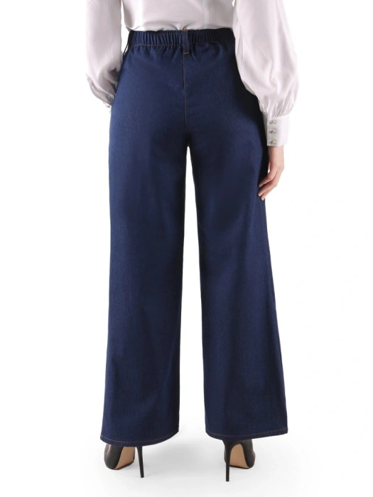 Eleganckie jeansy damskie wide leg z wysokim stanem – perfekcyjnie modelujące figurę 38754